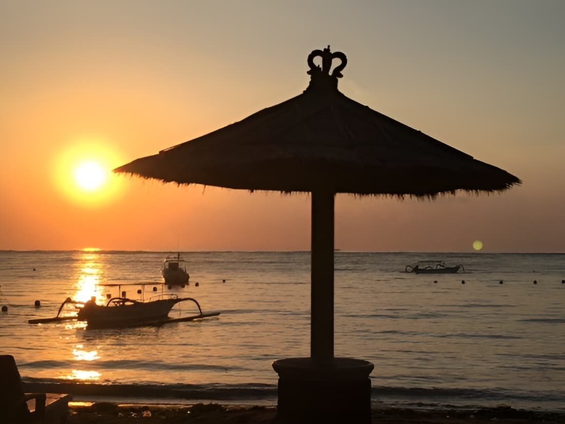 Wuwungan in a beach of a jimbaran
